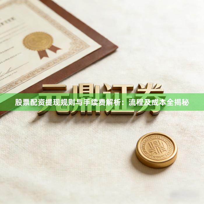 股票配资提现规则与手续费解析：流程及成本全揭秘