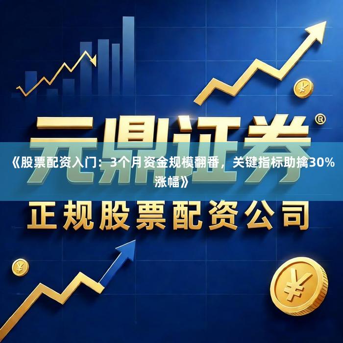 《股票配资入门:3个月资金规模翻番,关键指标助擒30%涨幅》