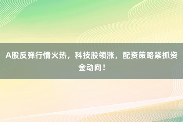 A股反弹行情火热，科技股领涨，配资策略紧抓资金动向！