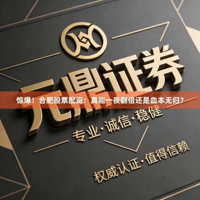 惊爆！合肥股票配资：真能一夜翻倍还是血本无归？